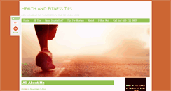 Desktop Screenshot of healthandfitnesstips.us